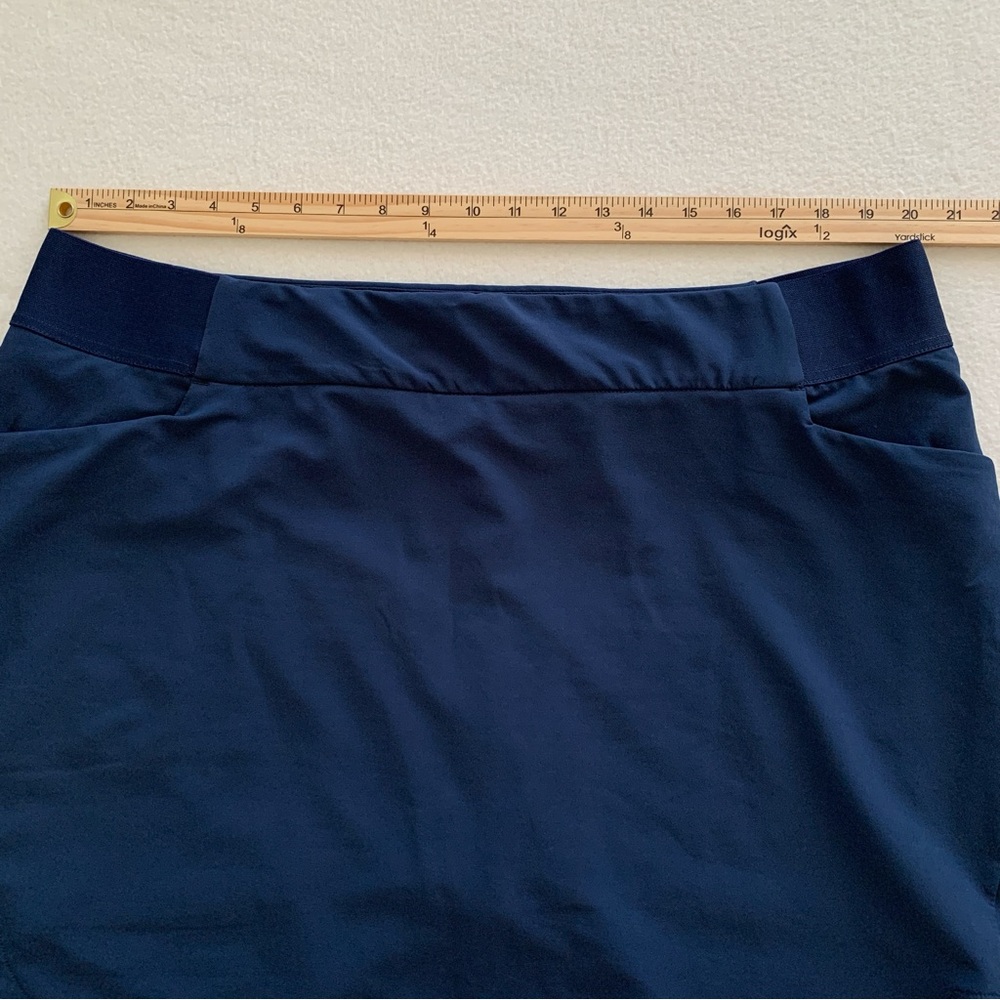 Greg Norman Play Dry Women's Pull On 18.5" Golf Skort 3.5" Shorts Liner Navy XXL - Picture 8 of 14